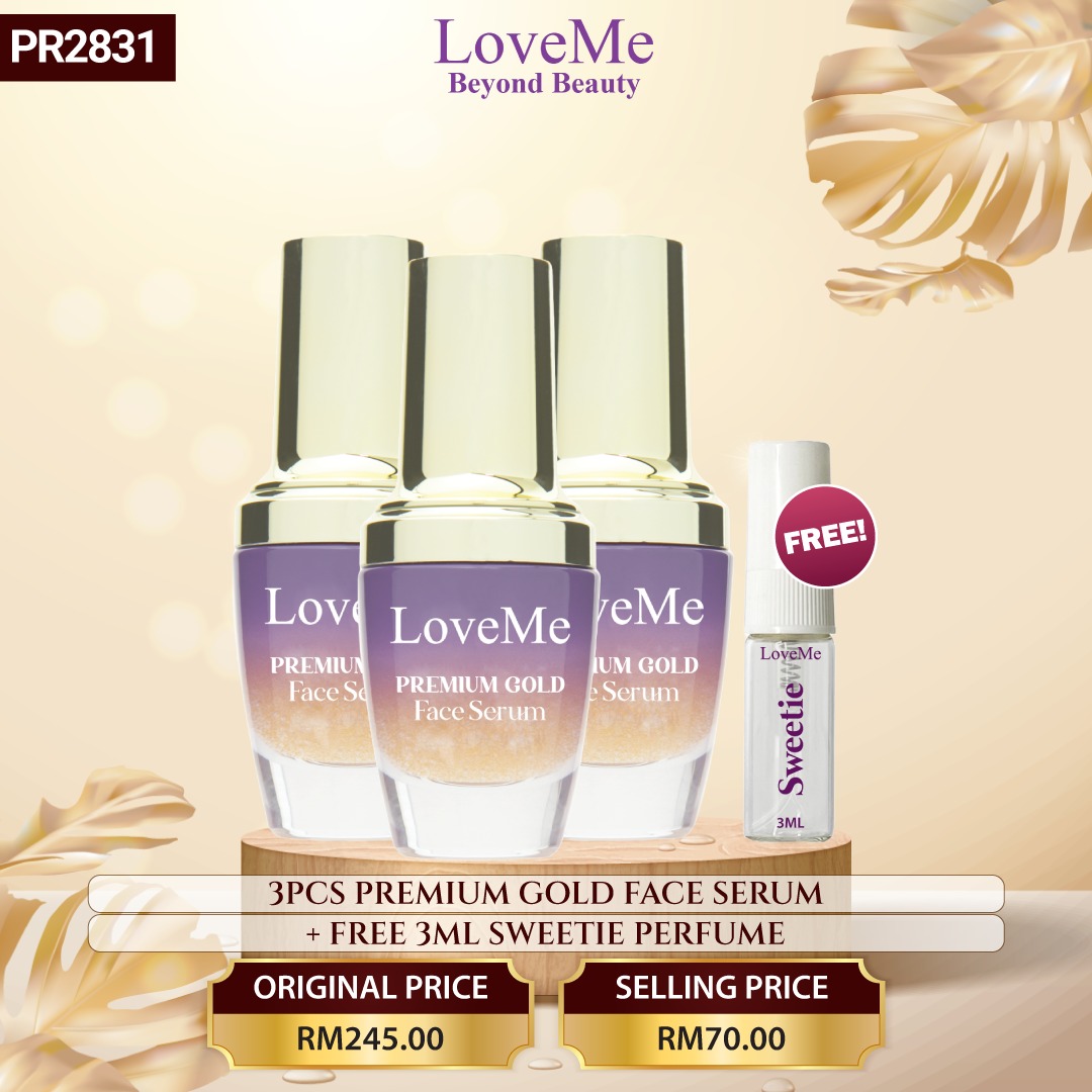 ANTI AGING GOLD SERUM 3PCS+3ML SWEETIE PERFUME